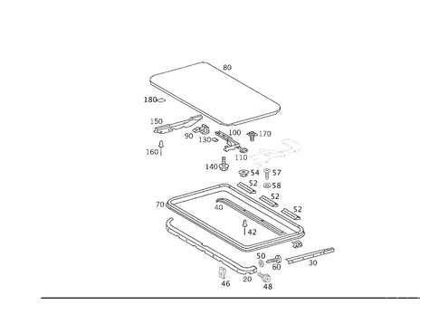 Sliding/Lifting Roof Plate for 2011 Mercedes-Benz G550 #0
