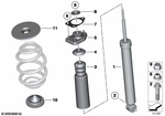 33536789203 - : Auxiliary Shock Absorber, Rear for BMW: Z4 28i, Z4 30i, Z4 35i Image
