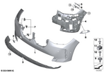 51115A26E46 - : Insert, Bumper, Right for BMW Image