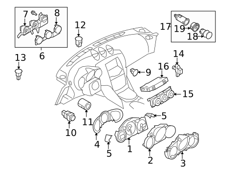 Cluster & Switches for 2015 Nissan 370Z #0