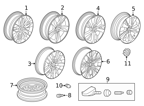 Wheels for 2024 Honda Odyssey #0