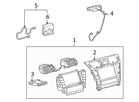Navigation System Components for 2010 Lexus LS600h #0