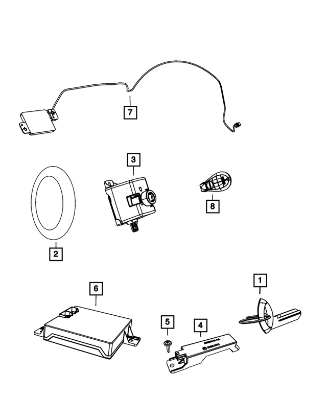68105734AA - Electrical: Wireless Ignition Node Receiver for Mopar Image