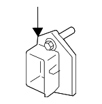41117402666 - Body: Bumper Impact Bar Bracket for Mini Image image
