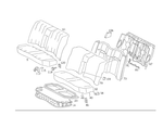 2019882278 - Rear Seat Bench: Clamp for Mercedes-Benz Image
