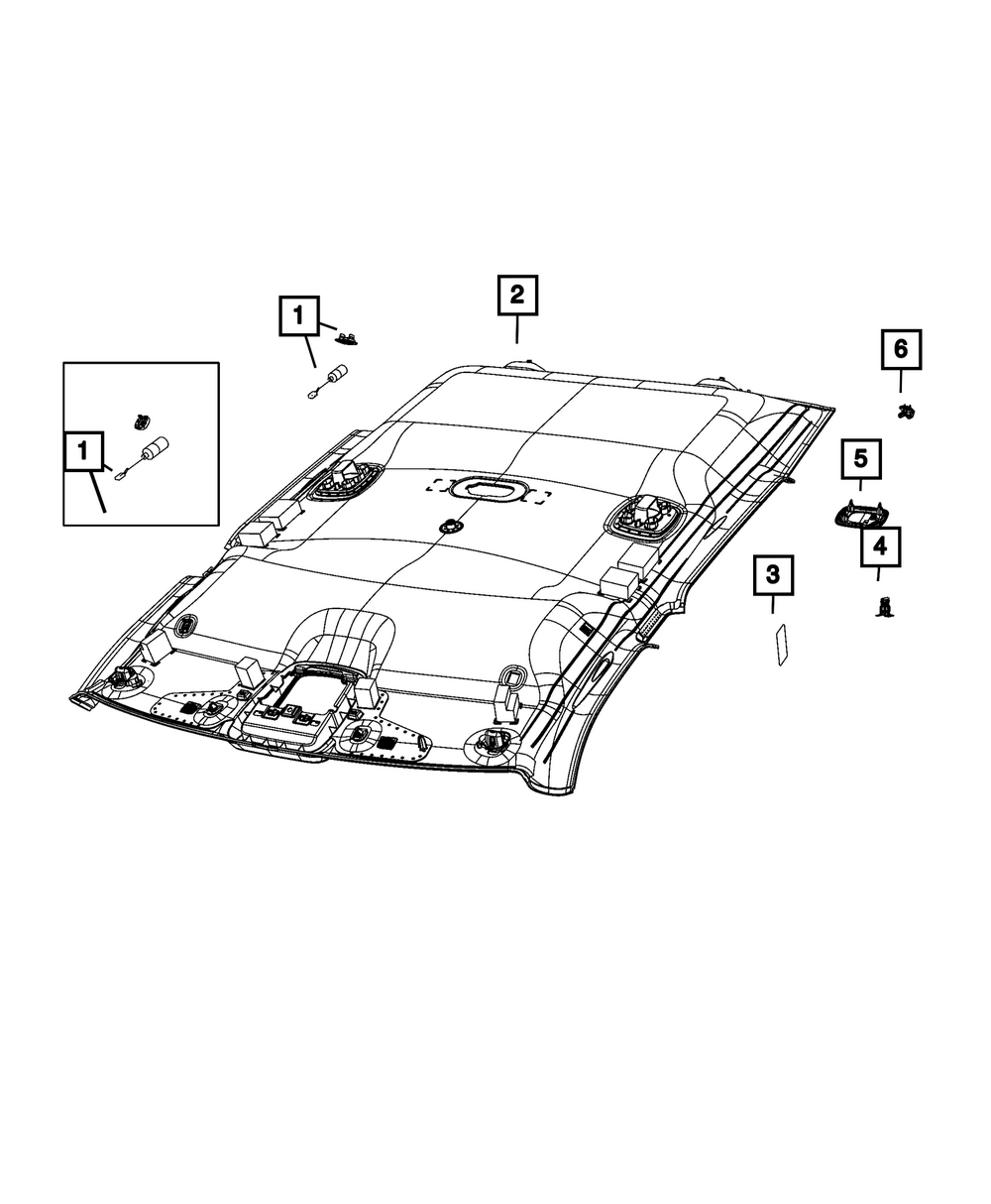 Headliner - Mopar (7ZP34TX7AA)