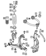 68029521AD - Front Suspension: Jounce Bumper for Mopar Image image