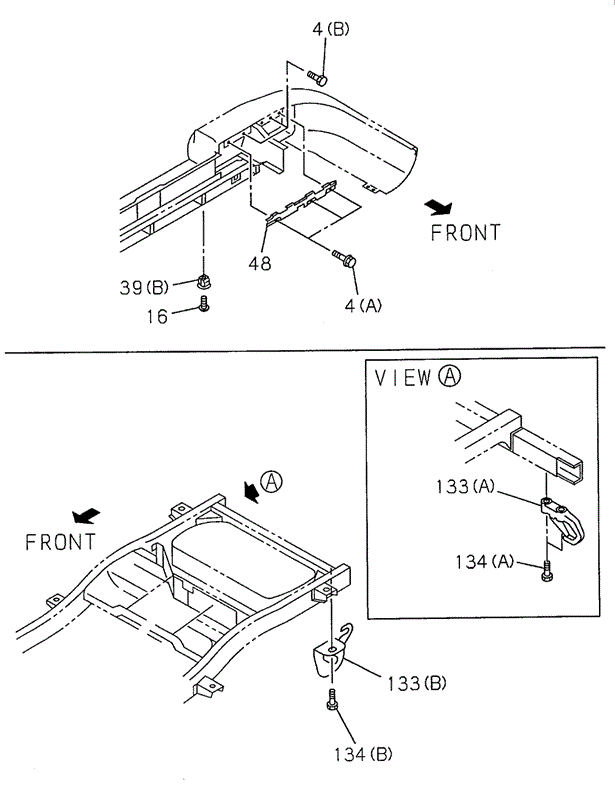 Rear Bumper (2) for 1998 Acura SLX #0
