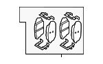 58101P2A01 - Brakes: Brake Pads for Hyundai Image image