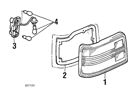 Tail Lamps for 1984 Toyota Starlet #0