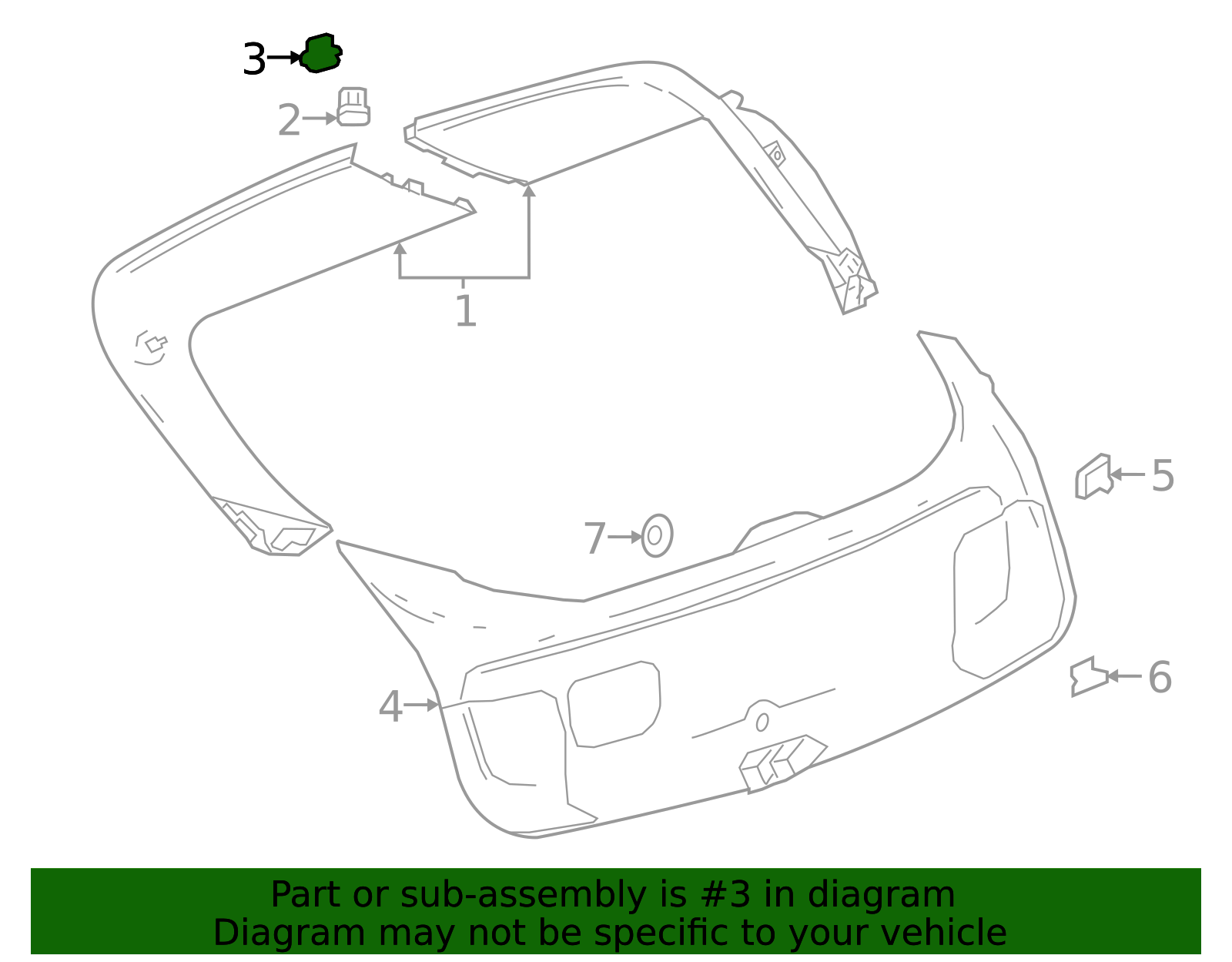 2017-2026 GM Trim Finish Panel Clip 11601836 GM | GMPartsDirect.com