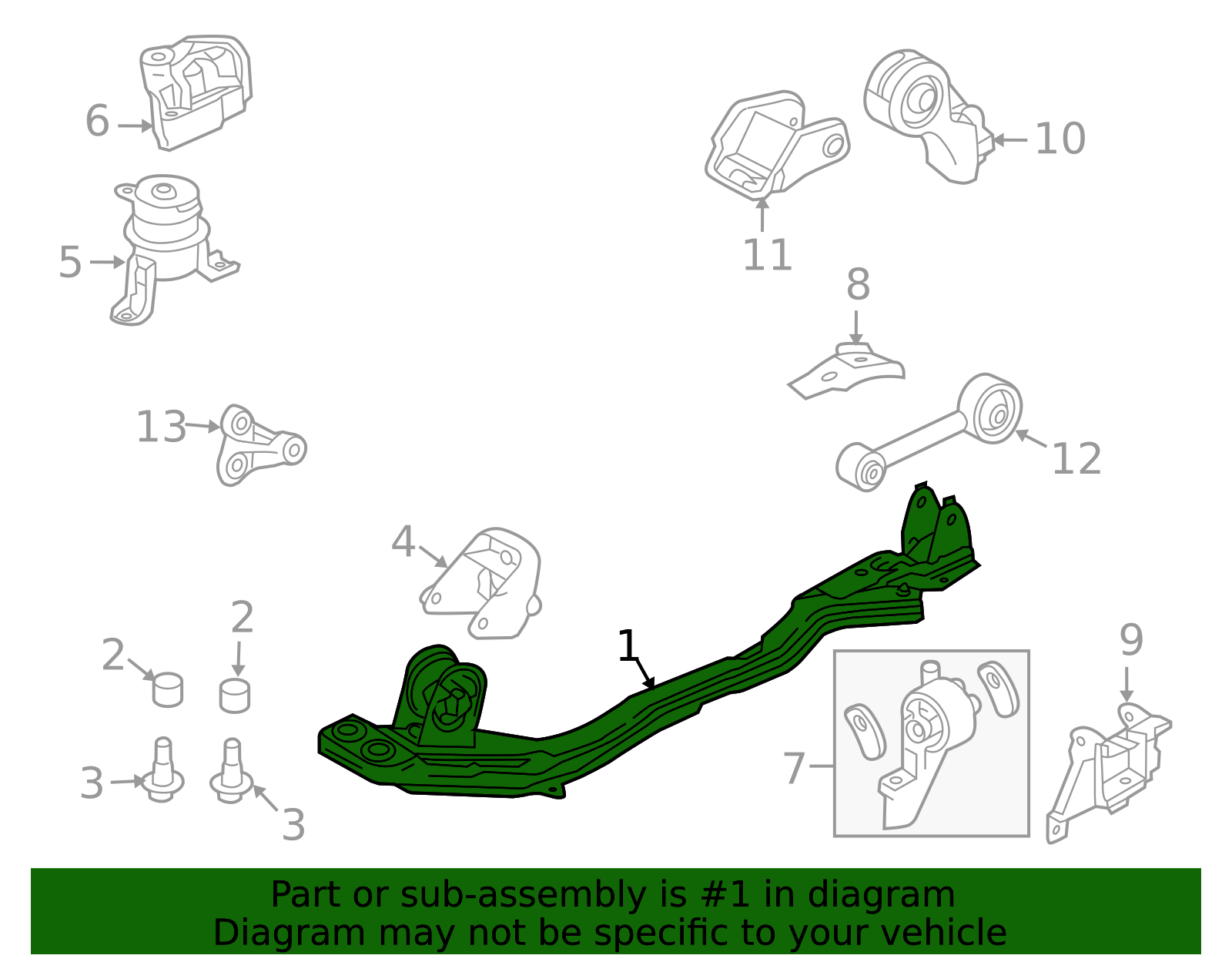 ZZEA-39-800 - Engine Cradle | Mazda Parts Factor