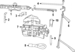 703123456 - Body: Jack Clip for Land-Rover Image
