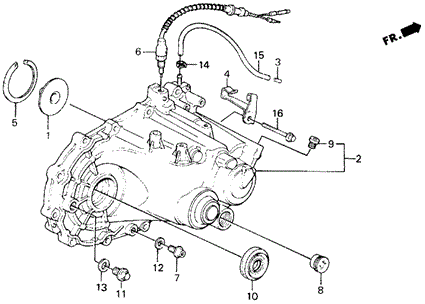 MT Transmission Housing for 1991 Honda Civic #0