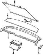 HNA1229AALEG - : Seat Belt Bezel for Jaguar: Vanden Plas, XJ12, XJ6, XJR Image