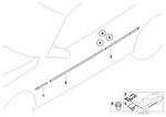 51138208447 - : Molding Fender Front Left for BMW Image