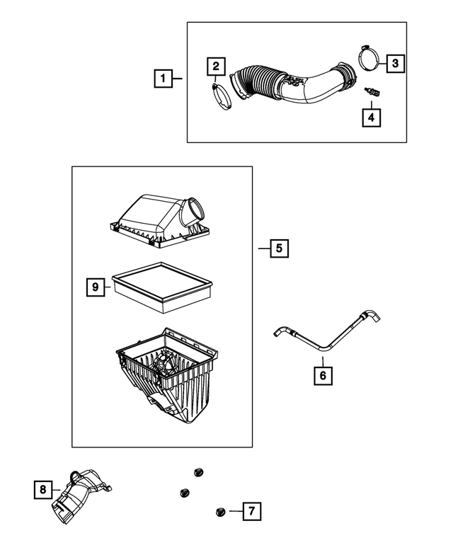 53013726AA - Fuel: Hose To Air Cleaner Clamp for Mopar Image