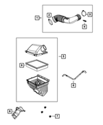 53013726AA - Fuel: Hose To Air Cleaner Clamp for Mopar Image