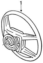 E64Y3600C - Steering: Steering Wheel for Ford: Taurus | Mercury: Sable Image