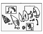 76250TZ6C31ZA - : Mirror Assembly for Acura Image