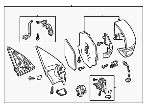 76250TZ6C31ZA - : Mirror Assembly for Acura Image