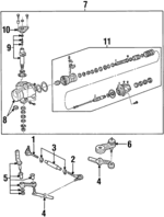 F7AZ3310AA - Steering: Adjust Tube for Ford: Crown Victoria | Lincoln: Town Car | Mercury: Grand Marquis Image