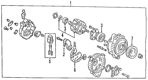 Alternator for 1996 Acura Integra #0