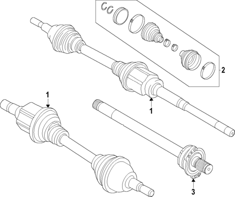 Axle Shafts & Joints for 2019 Lincoln Nautilus #0