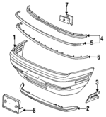 E9DZ17757D - Body: Bumper Cover for Ford: Taurus Image