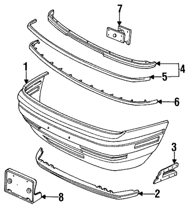 E9DZ17757D - Body: Bumper Cover for Ford Image