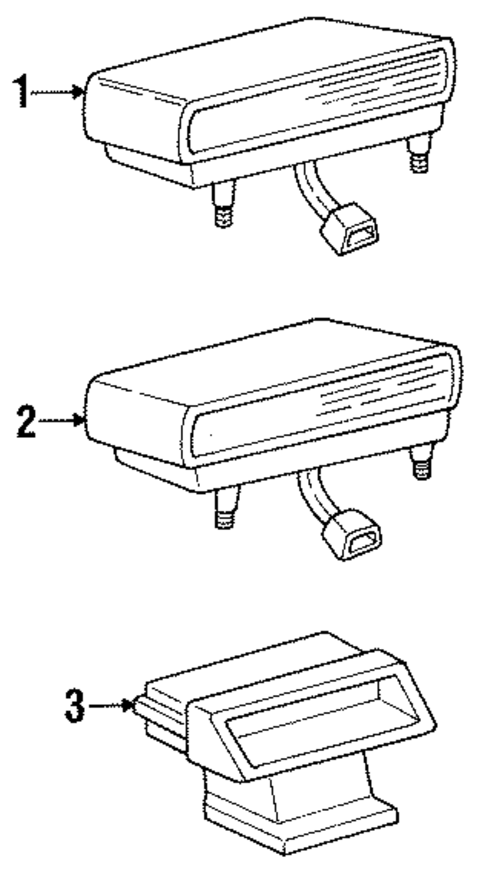 High Mounted Stop Lamp for 1990 Chevrolet Cavalier #0