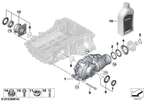 Final Drive (Front Axle) for 2025 BMW 840iX #0