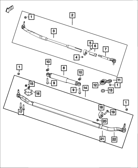 Steering Linkage, and Steering Shock for 2017 Ram 3500 #0