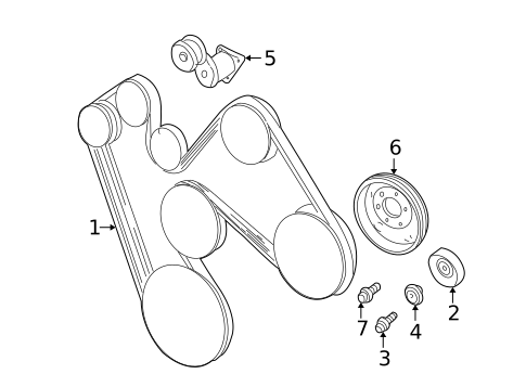 Belts & Pulleys for 1999 Dodge Durango #0