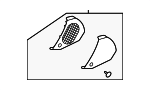 LJ8Z18978BE - Body: Speaker Grille for Ford Image