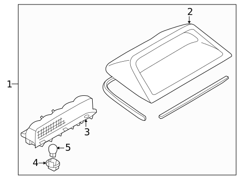 High Mounted Stop Lamp for 2001 Mazda Millenia #0