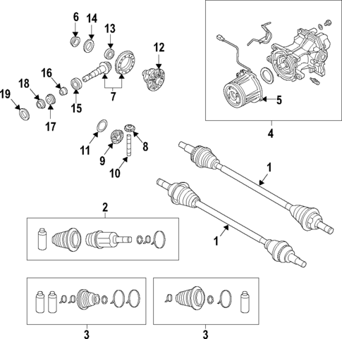 Axle Shafts & Joints for 2024 Mazda 3 #0