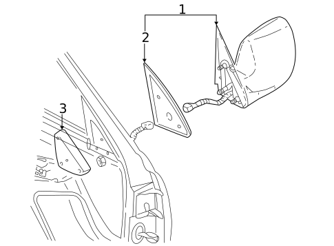 Outside Mirrors for 2001 Chevrolet Tahoe #0
