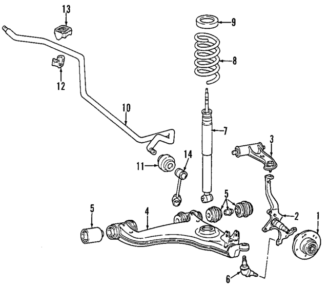3103201730 - Suspension: Shock Absorber for Mercedes-Benz Image