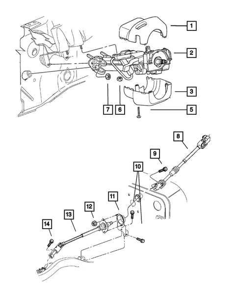 Steering Column for 2006 Jeep Wrangler #0