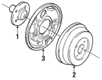 4320670A10 - Brakes: Brake Drum for Nissan: Maxima, Pulsar NX, Sentra, Stanza Image