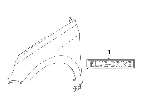 Exterior Trim - Fender for 2019 Hyundai Ioniq #0
