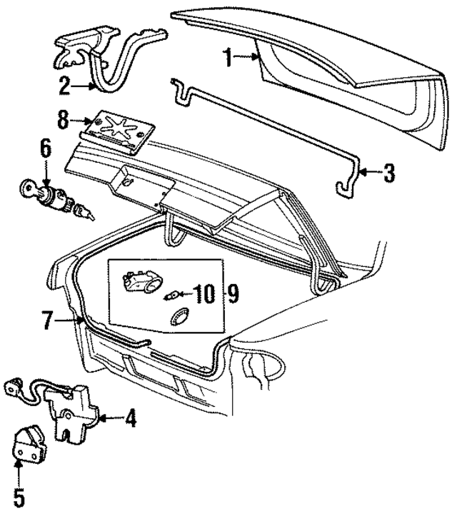 F8OZ5442700AA - : Hinge for Lincoln: Continental Image