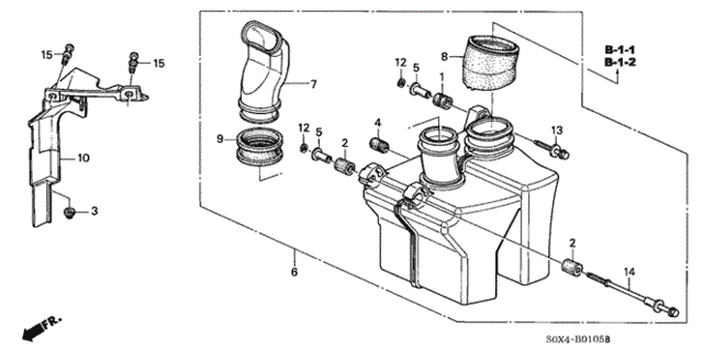 Resonator Chamber (-'01) for 2000 Honda Odyssey #0