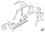41217144952 - Bodywork: C-Pillar, Inner Top Right for BMW Image
