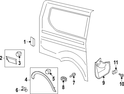 Exterior Trim - Side Panel for 2024 Ford E-Transit #0
