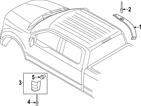 Exterior Trim - Cab for 2025 Ford F-150 Lightning #0