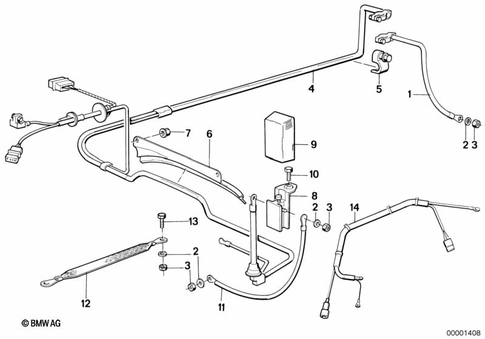 Battery Cable for 1990 BMW 735i #0