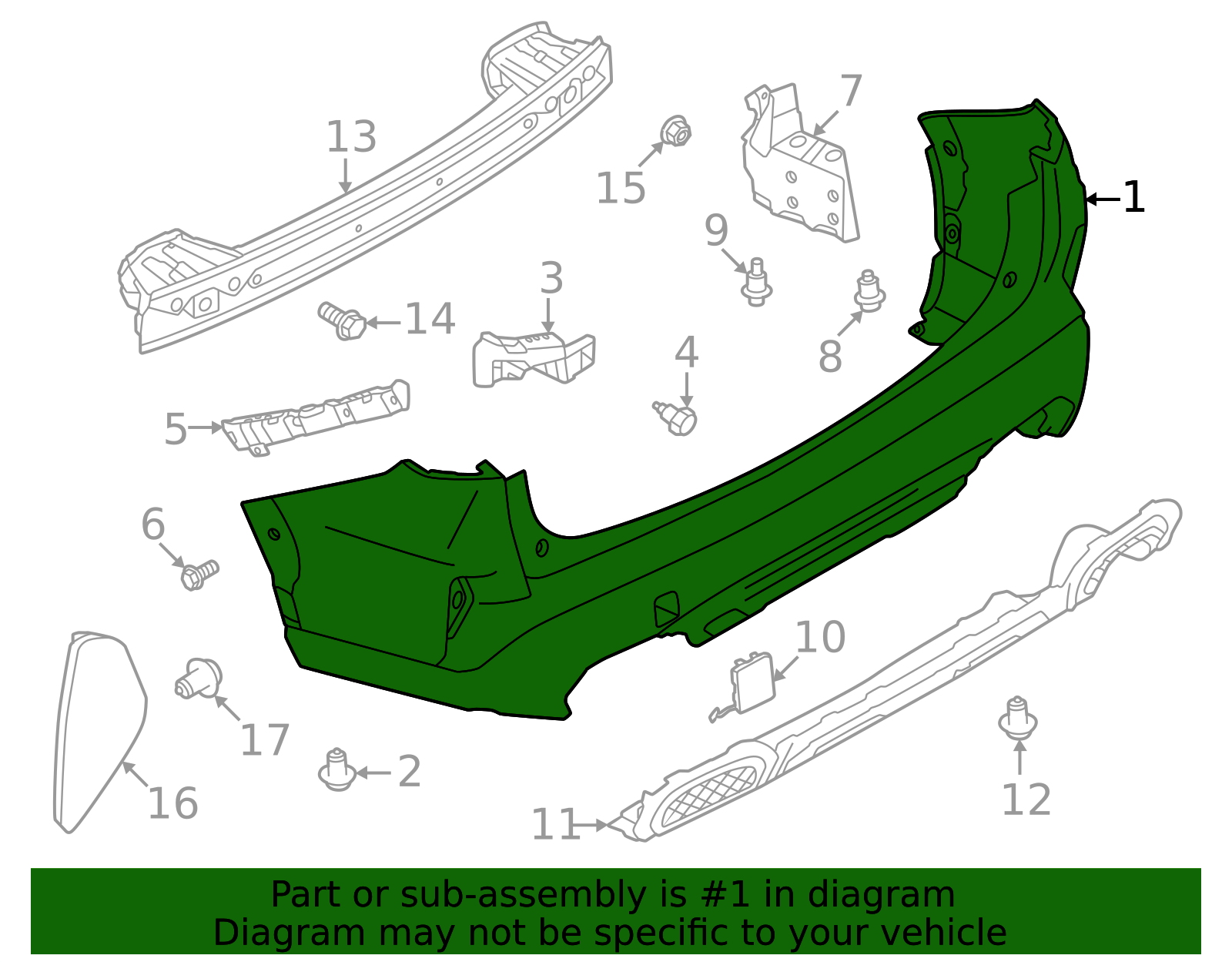 Elseページ 2025 Subaru Forester Bumper Face R 57704SL80A | Subaru Online Parts