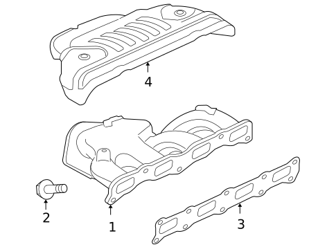 Exhaust Manifold for 2008 Mitsubishi Outlander #0
